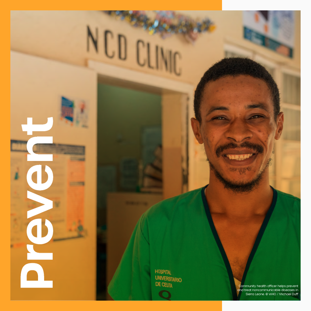 A noncommunicable disease clinic in Sierra Leone